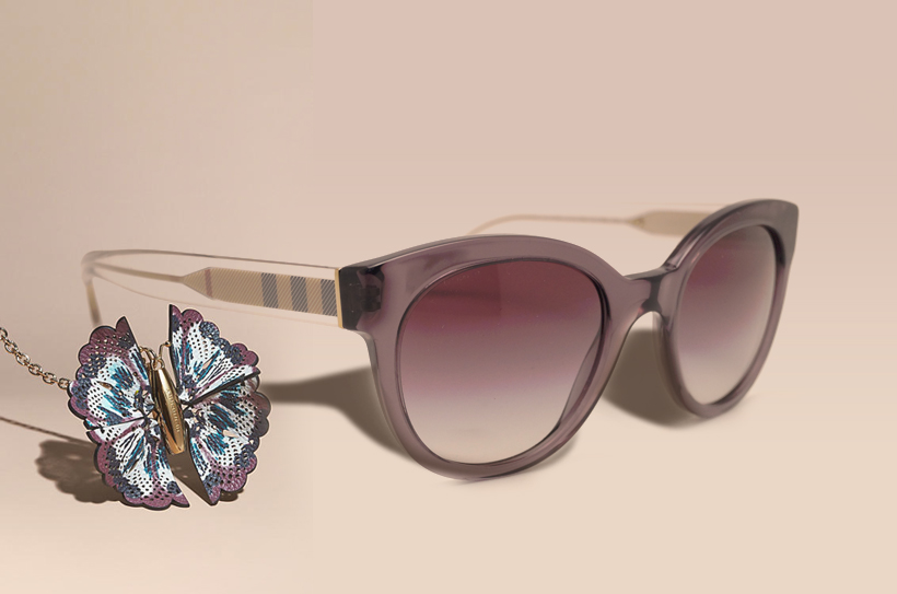 Burberry zonnebrillen collectie check