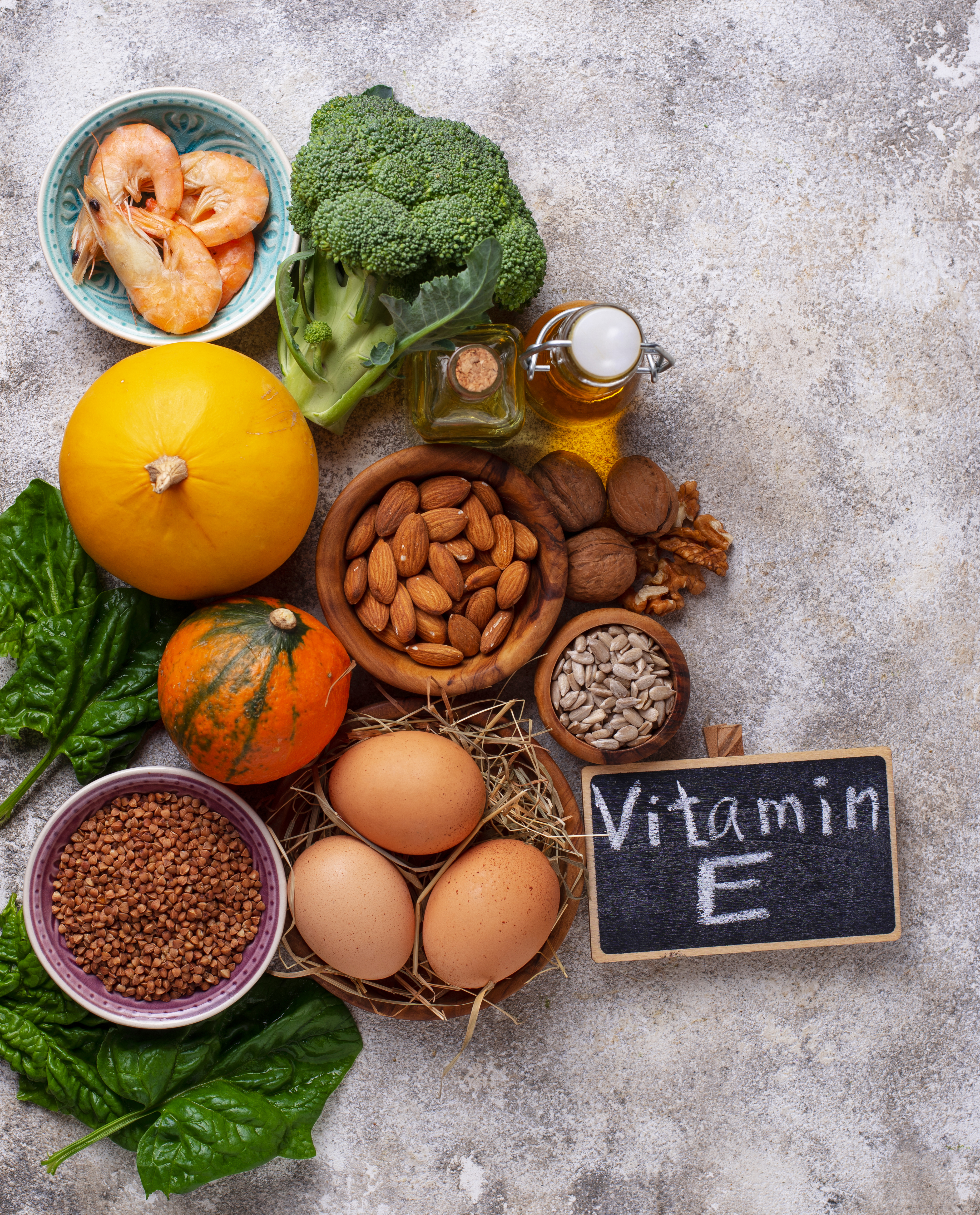 Natuurlijke bronnen van vitamine E en antioxidanten