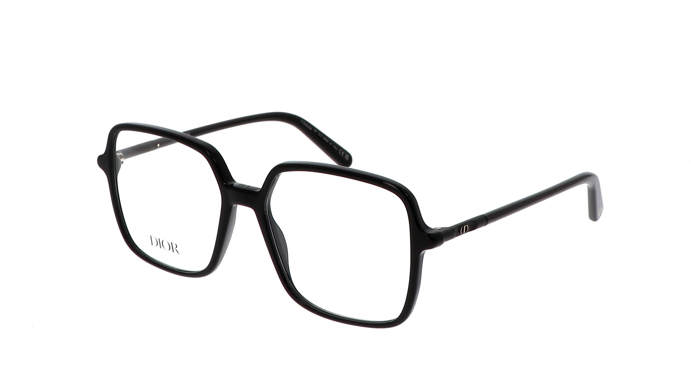 Dior MINI CD O S2I 1100 – vierkante zwarte acetaat montuur