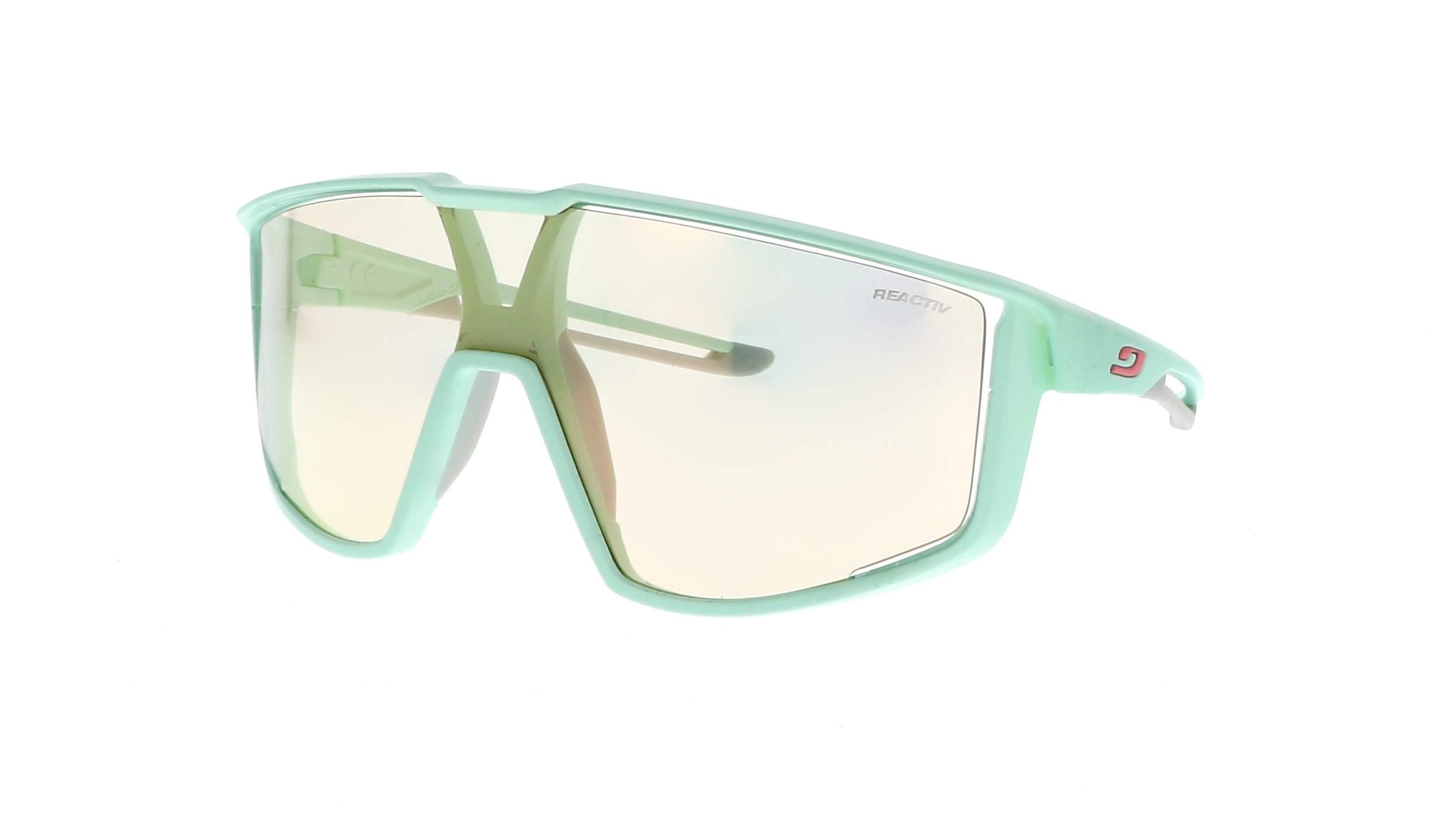 Julbo Fury groen mat Reactiv zonnebril voor trailrunning en fietsen