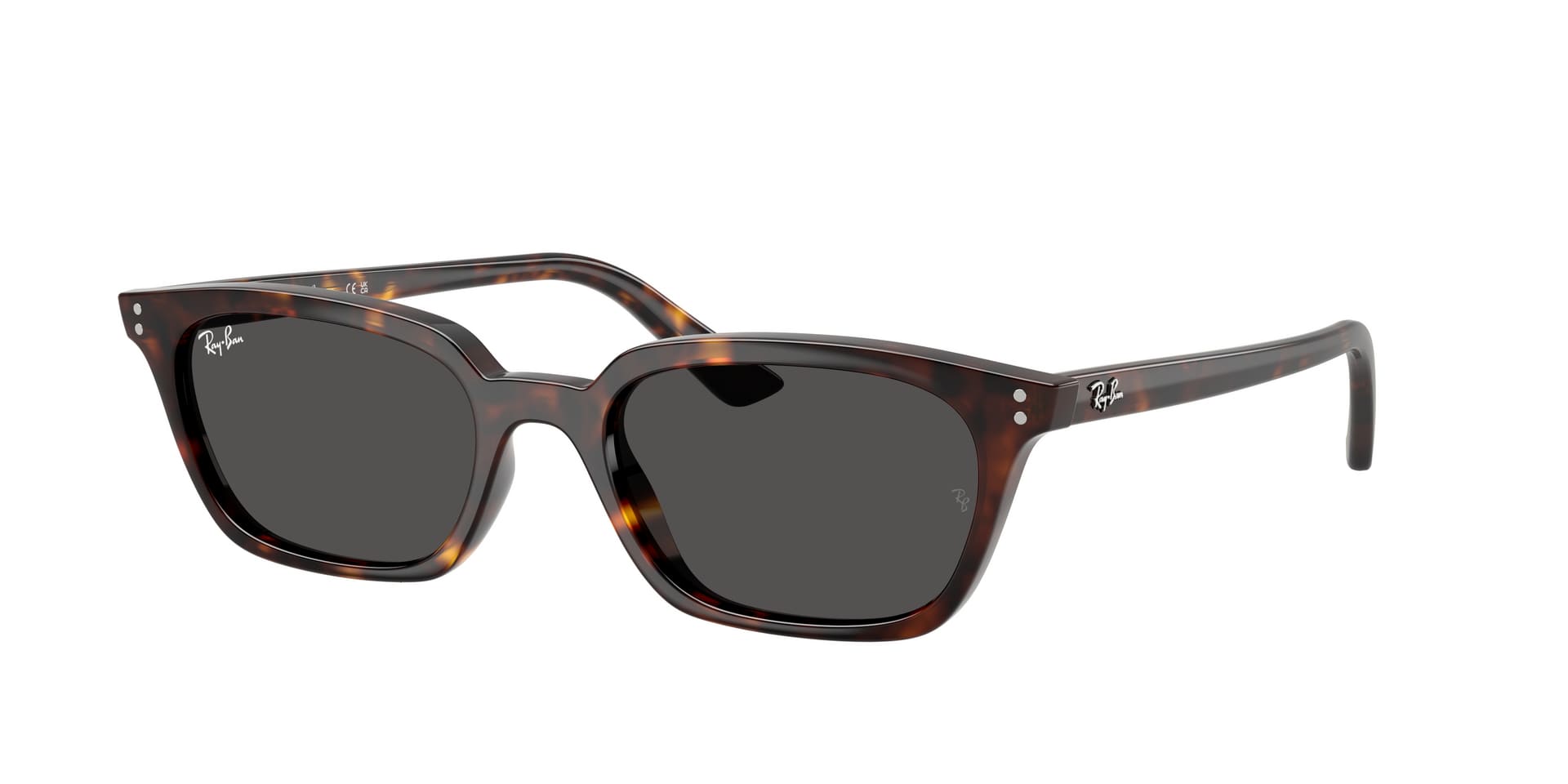 Ray-Ban Zaya RB4456 1359/87 — havana cat-eye montuur, elegant en tijdloos