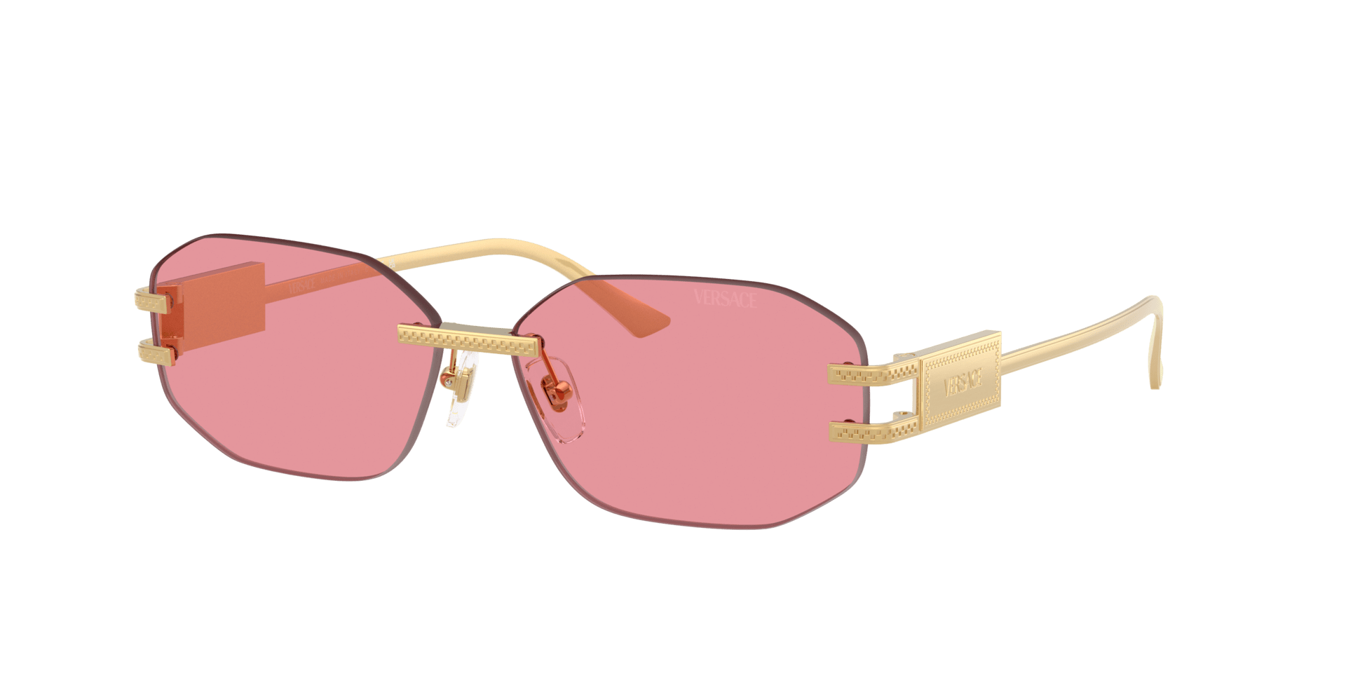 Versace VE2274 goud met helderroze glazen