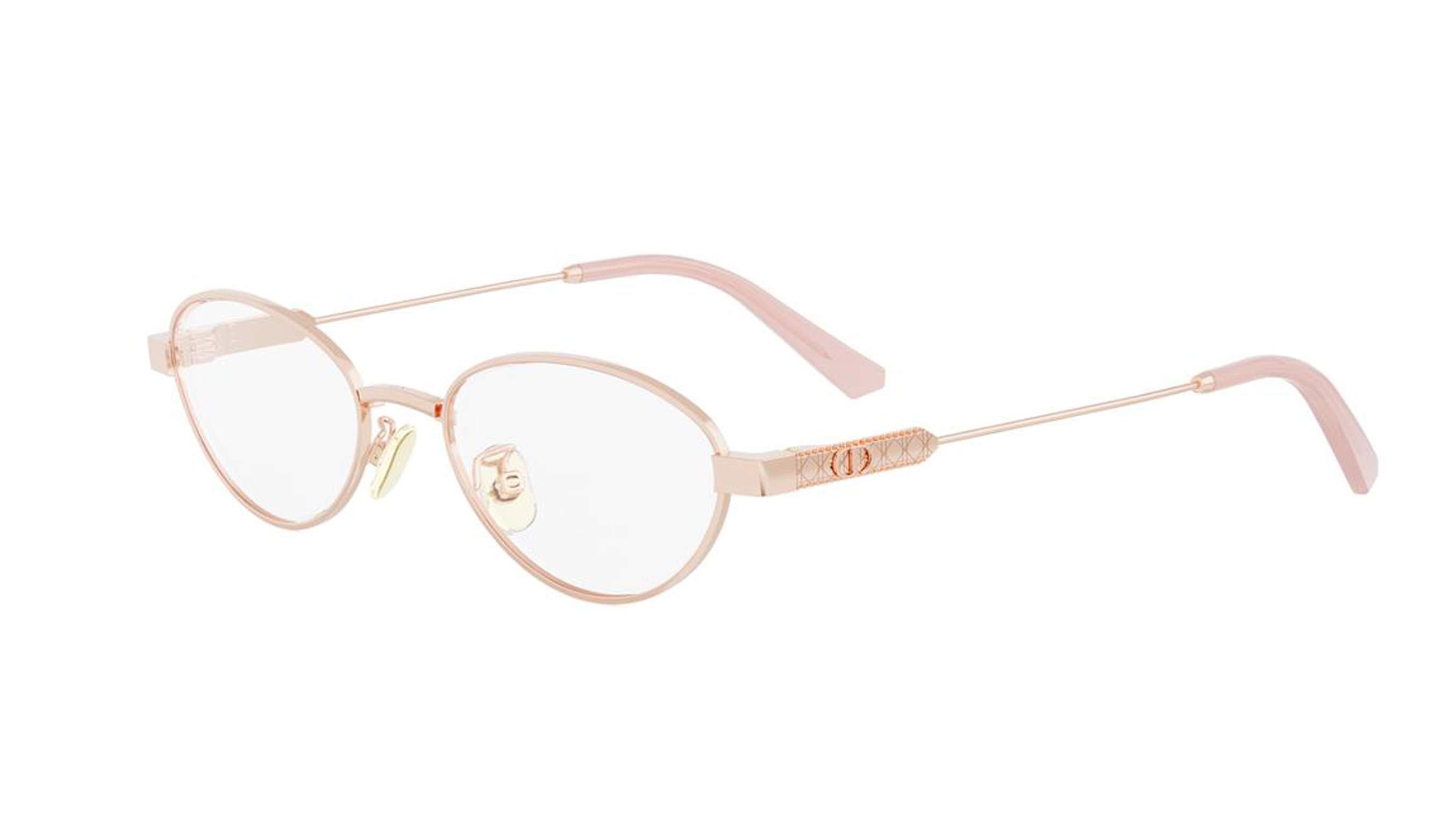 Dior CannageO B3U E000 51-19 — damesbril roségoud met Cannage-motief