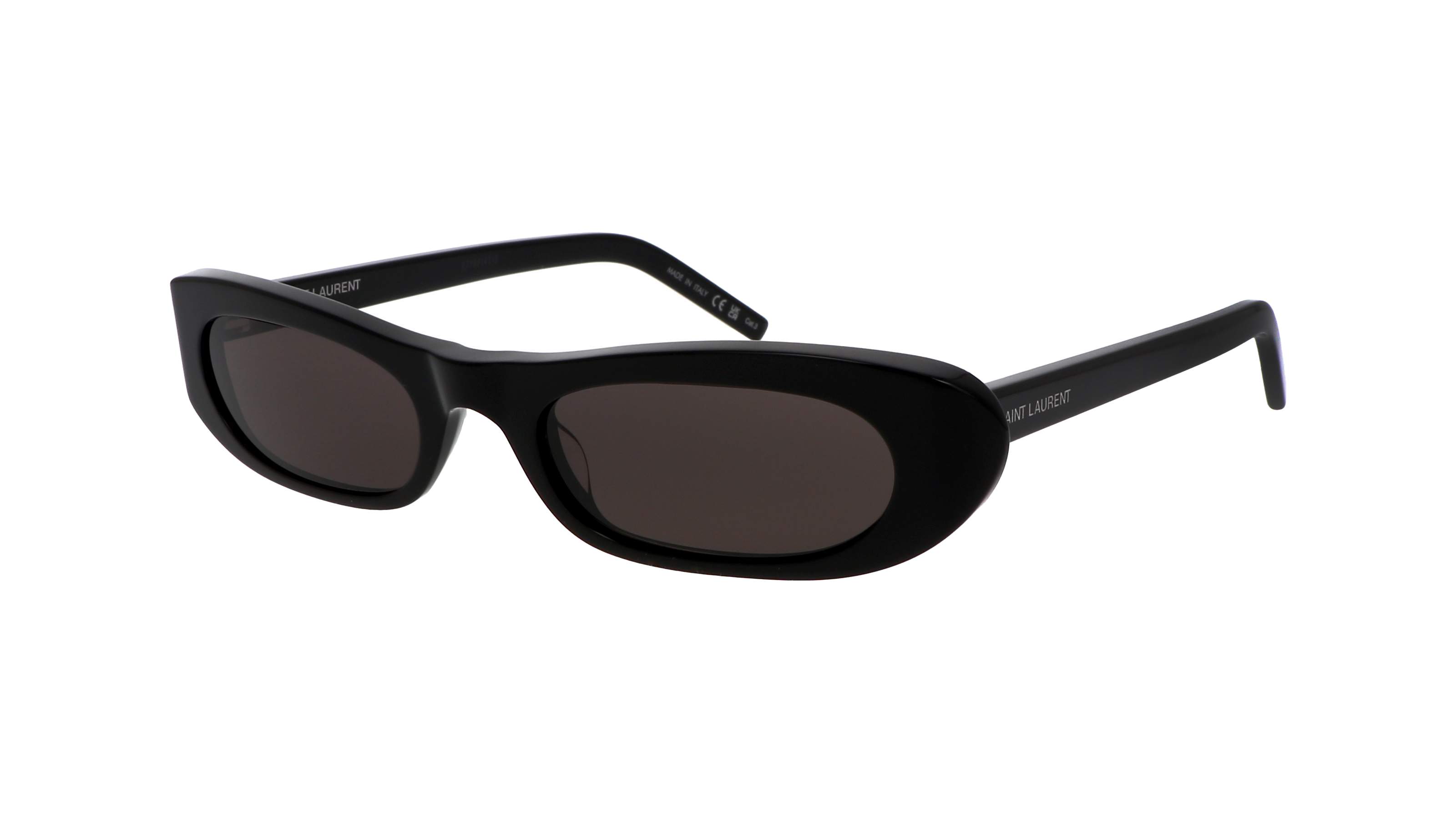 Saint Laurent SL 557 Shade zwarte ovale zonnebril