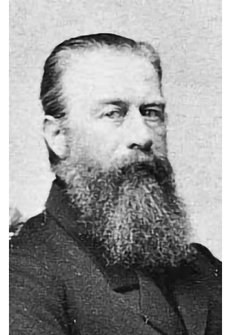 Portret van J.F. Voigtländer, pionier van randloze brillen in Wenen